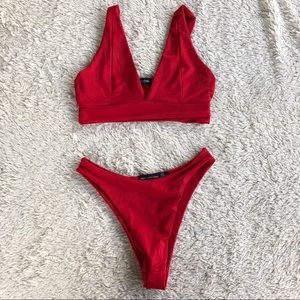red bikini